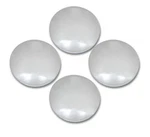Mr. Gasket Set Of Chrome Steel 10-1/8 Inch I.d. Baby Moon Hub Caps 4580. Fixed Price $68.95.
