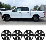 17" Black Lacquer Pp Hubcap Set Of 4 Wheel Covers 2015-2020 Ford F-150. Fixed Price $85.99.