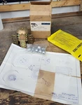 Nos 1983-88 Mustang Tbird Cougar Capri Wire Spoke Hubcap Wheel Cover Locking Kit. Fixed Price $275.00.
