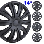 14" Set Of Black Matte Wheel Covers Snap On Hub Caps Fit R14 Tire+steel Rim. Fixed Price $40.99.