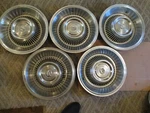 Gently Used 1963/64 Cadillac 15 " Wheelcover Set/five Clean/hollander #cad 63-64. Fixed Price $185.00.
