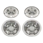 United Pacific 20102 Wheel Cover, Set, 16", Stainless, For Toyota Coaster. Fixed Price $268.01.