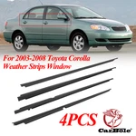4X For 2003-2008 Toyota Corolla Weather Strips Window Moulding Trim Seal Belt Us. Fixed Price $35.95.