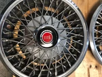 Set Of 4 Nos 1977 - 1980 Ford Mercury Wire Spoke Wheel Covers Hubcaps 13". Fixed Price $160.00.