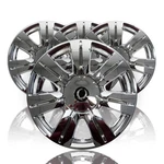 4 Chrome 18" Full Wheel Skins Hub Caps & Center Rim Covers For 2010-16 Cadillac. Fixed Price $117.99.
