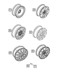 Genuine Mopar Wheel-aluminum 6RL63UEZAA. Fixed Price $480.11.