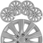 16" Set Of 4 Wheel Covers 10-SPOKE Silver Snap On Hub Cap For R16 Tire & Steel. Fixed Price $54.99.