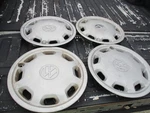 Set Of 94 95 96 97 Volkswagen Jetta 14'' 8 Flat Spoke Wheel Covers Hub Caps Oe. Fixed Price $56.25.