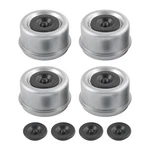 Lxjzcp Hub - Dust Caps 4PK 2.44"TRAILER Axle Cap, Silver. Fixed Price $29.25.
