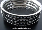 New Ford 14" Stainless Trim Rings Beauty Bands Glamour Steel Rims. Fixed Price $64.99.