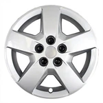 New Set Of 4, 16" Silver Aftermarket Hubcaps That Fit 5 Spoke Steel Wheels. Fixed Price $56.84.