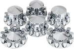 United Pacific 10318 - Axle Hub Cover Kit Chrome Pointed Combo. Fixed Price $199.99.