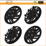 4X Black Universal Wheel Cover Trim Kit Snap-on For 13" Hub Caps. Fixed Price $30.06.