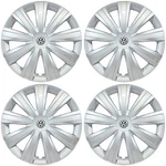Fits Volkswagen Jetta Golf Passat # PRT-1046-15S-L 15" Hubcaps + Logo SET/4. Fixed Price $130.00.