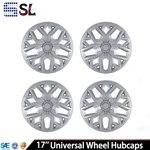 Snap Set Of 4 Wheel Hubcaps 17" Universal Retention Rings Covers. Fixed Price $57.99.