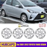 4 15" Hub Caps For 2007-2012 Toyota Yaris Wheel Cover Fit R15 Steel Rim Snap-on. Fixed Price $55.99.