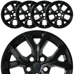 For Jeep Grand Cherokee Limited 2021-25 Black 18" Wheel Skins Hub Caps Covers. Fixed Price $99.99.