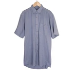 Wrangler Rugged Wear Shirt Mens Large Tall Lt Blue Gingham Check Button Down. Fixed Price $18.00.