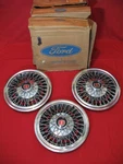 Nos 1977-82 Ford Mercury Wire Wheel Hub Caps Covers 14" D8BZ-1130-F (3). Fixed Price $110.00.