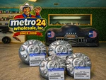 (4) Genuine Mopar Painted Wheel Center Cap 6PG02S4AA - Same As Dealer. Fixed Price $198.00.