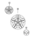 Genuine Mopar Wheel Center Cap 68417597AB. Fixed Price $28.96.