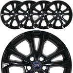 4 Black 2017-2019 Ford Escape Sel 17" Wheel Skins Hub Caps Rim Full Covers. Fixed Price $99.99.