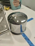 (2) Pacer 5.5" Diameter Chrome Wheel Rim Center Cap Push Thru. Fixed Price $98.00.