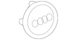 Genuine Audi Center Cap 81A-601-170. Fixed Price $58.28.