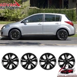 4PCS 15'' Inch Wheel Rim Cover Hubcaps For 2007-2025 Nissan Versa Black Lacquer. Fixed Price $46.99.