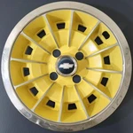 One 1975-1980 Chevrolet Monza # 3100 13" Yellow Hubcap Oem 00367532 Used. Fixed Price $29.99.