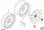 Genuine Bmw E60 520D 520I 523I 525I Sedan Wheel Cover 36136768525. Fixed Price $13.10.