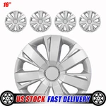 16" Set Of 4 Sliver Gray Wheel Cover Trims Snap On Full Hub Caps Tire+steel. Fixed Price $44.99.