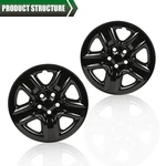 Fit For 2006-2012 Toyota RAV4 17" Black Wheel Hub Caps Full Rim Skin Covers 2PCS. Fixed Price $48.39.