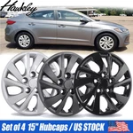 4PCS 15" Inch Wheel Covers Bolt-on Hub Caps Fits Hyundai Elantra Sedan 2017-2020. Fixed Price $43.99.