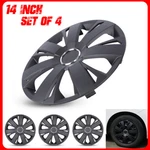 14" Set Of Matte Black Snap On Full Hub Caps Wheel Covers Fits R14 Tire & Rim. Fixed Price $38.99.