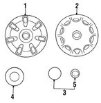 Genuine Mazda Wheel Cover BC1F-37-170. Fixed Price $61.43.