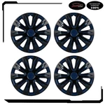 4PC 15" Wheel Hub Caps Black Blue Snap On For R15 Tire & Rim Covers Kit. Fixed Price $44.62.