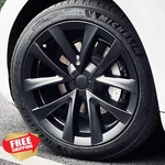Kavanic 18" Matte Black Hubcaps For Tesla Model 2017-2023 Aero Wheel Cover. Fixed Price $199.99.