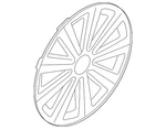 Genuine Volkswagen Wheel Cover 561-601-147-A-8Z8. Fixed Price $114.71.