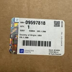 Genuine Gm Hub Cap 09597818. Fixed Price $150.00.