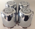 (4) American Racing 3.27" Dia Push Thru Plastic Chrome Center Caps 1327000S. Fixed Price $59.97.