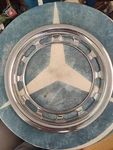 Mercedes W110 W111 Chrome Beauty Hubcap Ring 1114010024 Nos. Fixed Price $290.00.