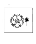Genuine Mopar Wheel Center Cap 5093239AA. Fixed Price $7.20.
