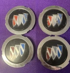 Buick Wheel Cover Center Cap Tri-shield Emblem On Black # 255884 Set Of. Fixed Price $19.38.