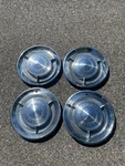 Factory 1960 Chrysler Imperial 15 Inch Hubcaps Wheel Covers. Fixed Price $132.00.