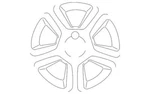 Genuine Nissan 2007-2010 Sentra Wheel Cover Spoke 16 Inches Silver 40315-ET00A. Fixed Price $83.69.