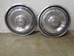 Pair Ford 14" Hubcaps Wheel Covers 1969 70 Fairlane Falcon 71 Torino C9OZ-1130-B. Fixed Price $14.99.