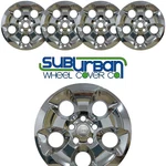 Fits 2013-2018 Jeep Wrangler # 8911P-C 18" 5 Spoke Chrome Wheel Skins New SET/4. Fixed Price $89.99.