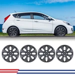 For 2012-2017 Hyundai Accent 14" Matte Black Wheel Covers Set Of Snap-on New. Fixed Price $49.99.
