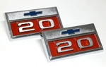 New Front Fender Bowtie Emblem Pair For 1966 Chevy C20 Truck Suburban C/k. Fixed Price $121.99.
